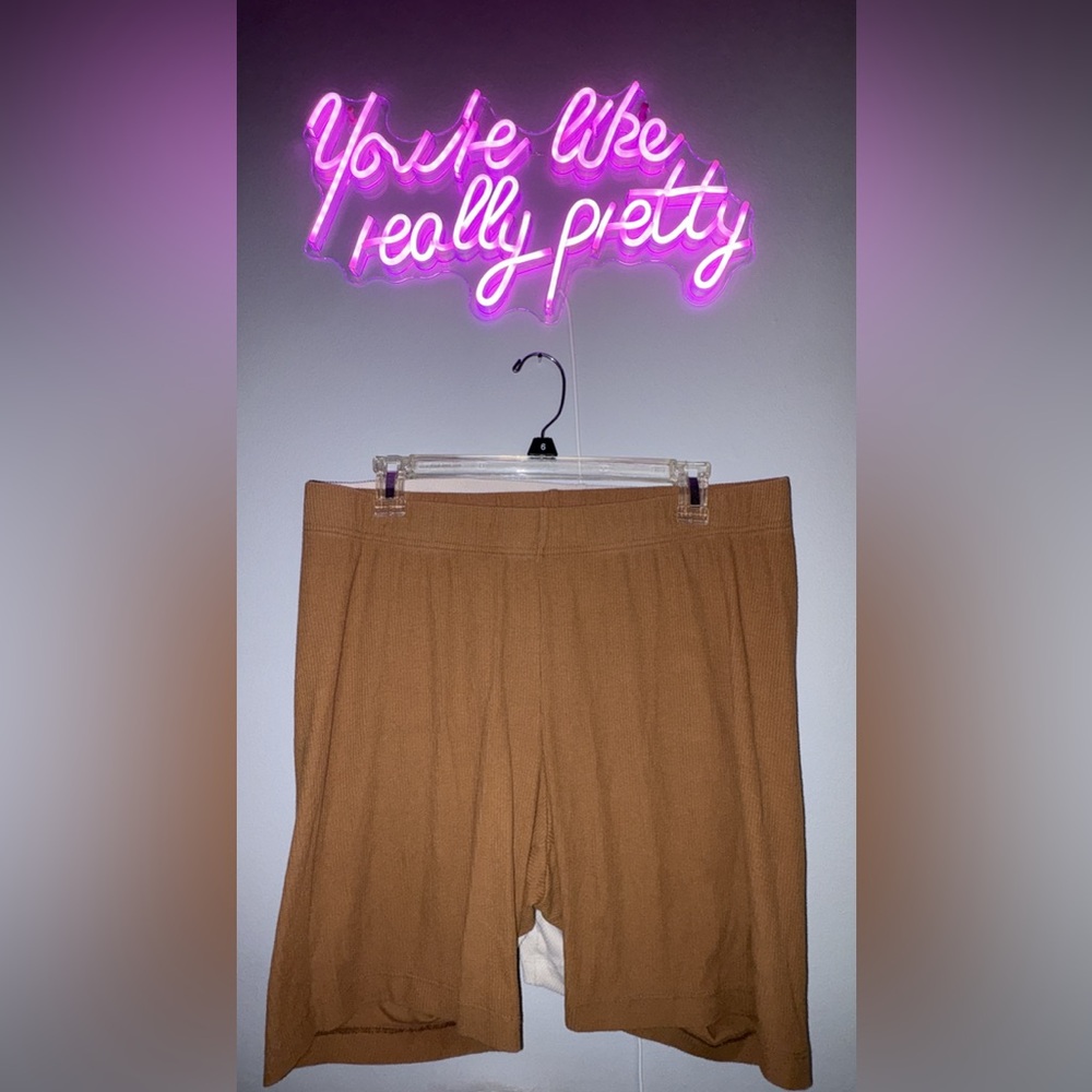 2 Pack Ribbed Biker Shorts
